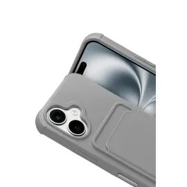 Newface Apple Iphone 17 Kelvin Kartvizitli Silikon - Gri