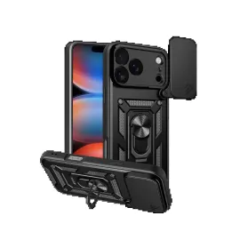 Newface Apple Iphone 17 Pro Max Pars Lens Yüzüklü Silikon - Siyah