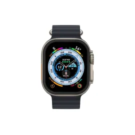 Newface Apple Watch Ultra 49Mm Alüminyum Kasa Cam Ekran Koruyucu - Siyah