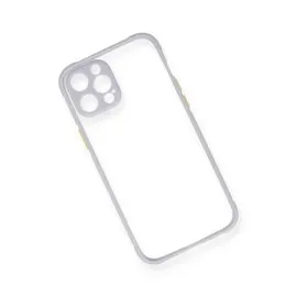 Newface Iphone 12 Kılıf Miami Şeffaf Silikon - Lila