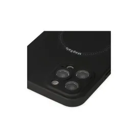 Newface Iphone 12 Pro Kılıf Jack Magneticsafe Lens Silikon - Siyah