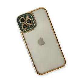 Newface Iphone 12 Pro Max Kılıf Liva Lens Silikon - Yeşil