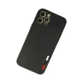 Newface Iphone 12 Pro Max Kılıf Loop Deri Silikon - Siyah