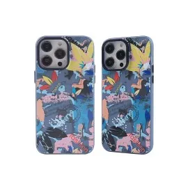 Newface Iphone 13 Pro Max Kılıf Prada Desenli Kapak - Prada Pembe - 1