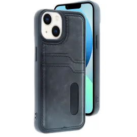 Newface Iphone 14 Kılıf Sara Kartvizitli Deri Kılıf - Siyah