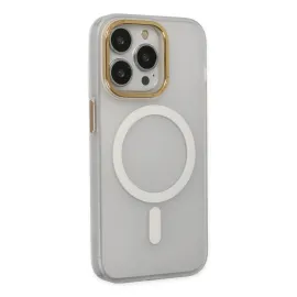 Newface Iphone 15 Pro Max Kılıf Lodos Magneticsafe Mat Kapak - Şeffaf
