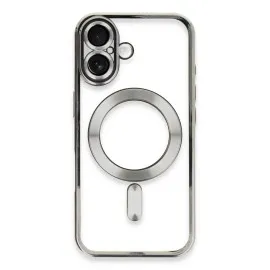 Newface Iphone 16 Plus Kılıf Kross Magneticsafe Kapak - Gümüş
