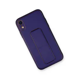 Newface Iphone Xr Kılıf Coco Deri Standlı Kapak - Mor