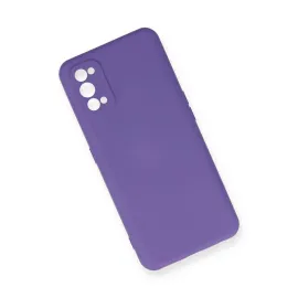 Newface Realme 7 Pro Kılıf Nano Içi Kadife Silikon - Mor