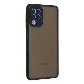 Newface Samsung Galaxy A22 Kılıf Montreal Silikon Kapak - Lacivert