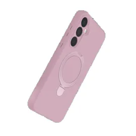 Newface Samsung Galaxy A35 5G Regal Magsafe Standlı Kapak - Açık Pembe