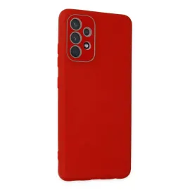 Newface Samsung Galaxy A53 5G Kılıf Lansman Glass Kapak - Kırmızı