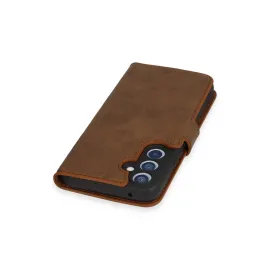 Newface Samsung Galaxy A54 5G Kılıf Trend S Plus Kapaklı Kılıf - Taba