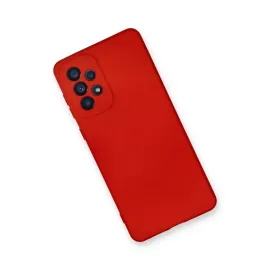 Newface Samsung Galaxy A73 5G Kılıf Nano Içi Kadife Silikon - Kırmızı