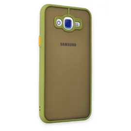 Newface Samsung Galaxy J7 Kılıf Montreal Silikon Kapak - Açık Yeşil