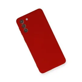 Newface Samsung Galaxy S21 Plus Kılıf Nano Içi Kadife  Silikon - Kırmızı