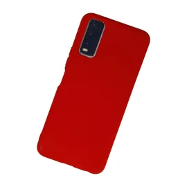 Newface Vivo Y11S Kılıf Nano Içi Kadife Silikon - Kırmızı