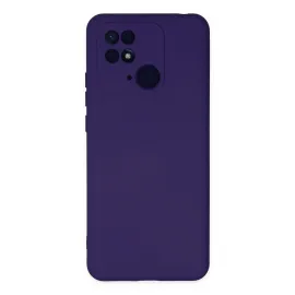 Newface Xiaomi Redmi 10C Kılıf Nano Içi Kadife Silikon - Mor