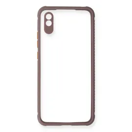 Newface Xiaomi Redmi 9A Kılıf Miami Şeffaf Silikon - Açık Mor