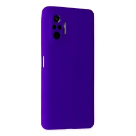 Newface Xiaomi Redmi Note 10 Pro Kılıf Nano Içi Kadife Silikon - Mor