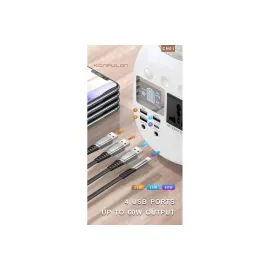 Konfulon CN01 Powerbank 45.000 mAh Kamp Şarj PD - Beyaz