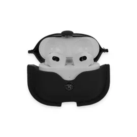 Newface Airpods 3 (3.nesil) Çanta Deri Kılıf - Siyah