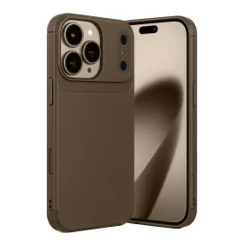 Newface Apple Iphone 17 Pro Max Auto Focus Karbon Kapak - Kahverengi