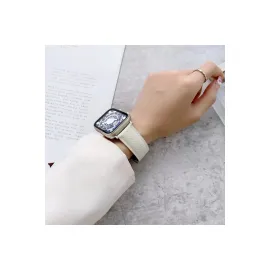 Newface Apple Watch 38Mm Kr414 Daks Deri Kordon - Siyah