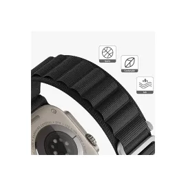 Newface Apple Watch 42mm Mountain Kordon - Beyaz-Kırmızı