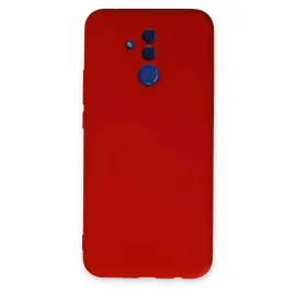 Newface Huawei Mate 20 Lite Kılıf Nano Içi Kadife Silikon - Kırmızı