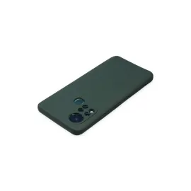Newface İnfinix Hot 11S Kılıf Nano Içi Kadife Silikon - Koyu Yeşil