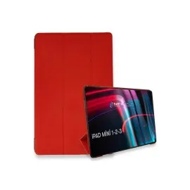 Newface Ipad Mini 3 Kılıf Tablet Smart Kılıf - Kırmızı