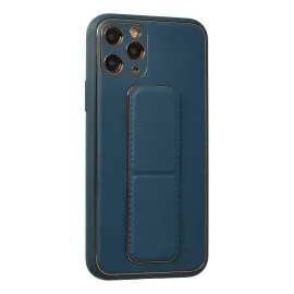 Newface Iphone 11 Pro Kılıf Coco Deri Standlı Kapak - Mavi