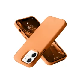 Newface Iphone 12 Kılıf Nano Içi Kadife Silikon - Turuncu