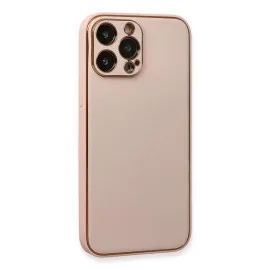 Newface Iphone 13 Pro Kılıf Coco Deri Silikon Kapak - Pembe