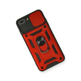 Newface Iphone 7 Plus Kılıf Pars Lens Yüzüklü Silikon - Kırmızı