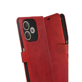 Newface Oppo A5 Pro 4G Trend S Plus Kapaklı Kılıf - Kırmızı
