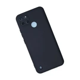 Newface Realme C25Y Kılıf Nano Içi Kadife Silikon - Lacivert