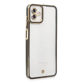 Newface Samsung Galaxy A04 Kılıf Liva Lens Silikon - Siyah