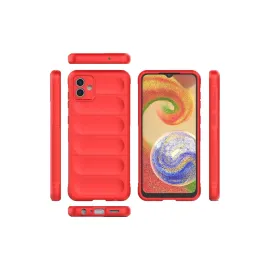 Newface Samsung Galaxy A04E Kılıf Optimum Silikon - Kırmızı