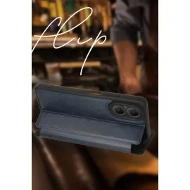 Newface Samsung Galaxy A05 Kılıf Flip Cover - Lacivert