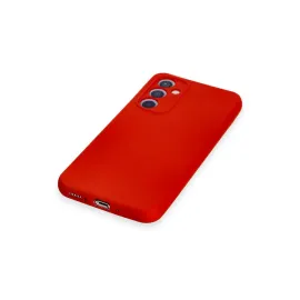 Newface Samsung Galaxy A54 5G Kılıf Nano Içi Kadife Silikon - Kırmızı