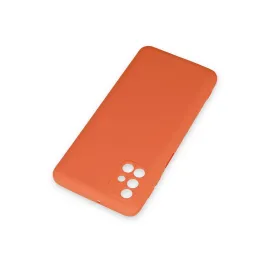 Newface Samsung Galaxy M31S Kılıf Nano Içi Kadife Silikon - Turuncu