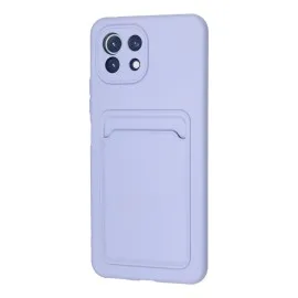 Newface Xiaomi Mi 11 Kılıf Kelvin Kartvizitli Silikon - Lila