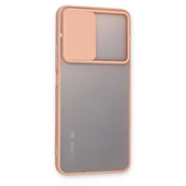 Newface Xiaomi Poco M4 Pro 5G Kılıf Palm Buzlu Kamera Sürgülü Silikon - Pembe