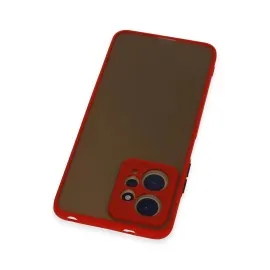 Newface Xiaomi Redmi Note 12 4G Kılıf Montreal Silikon Kapak - Kırmızı