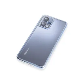 Newface Xiaomi Redmi Note 12 5G Kılıf Razer Lensli Silikon - Açık Mavi