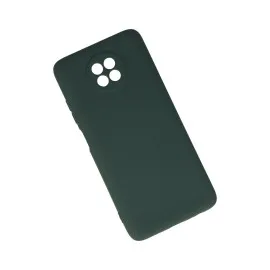 Newface Xiaomi Redmi Note 9 5G Kılıf Nano Içi Kadife  Silikon - Koyu Yeşil