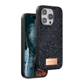 Onegif iPhone 14 Pro Bright Simli Kapak - Siyah