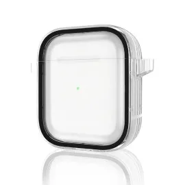 Movenchy Airpods 4 (4.nesil) Shiny Şeffaf Kılıf - Siyah